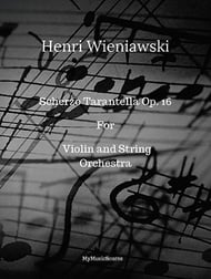 Tarantella for Violin and String Orchestra Orchestra sheet music cover Thumbnail